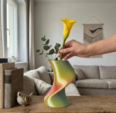 Office design and planning - Vase "BAILE", TROPICAL (lime|pink|turquoise) - AUURA