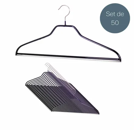 Mobilier et rangements pour bureau - MAWA cintres universels silhouette fs blanche 45cm – lot de 50 - MAWA