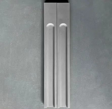Console table - FLUTE TILE - WOLKBERG CASTING STUDIOS