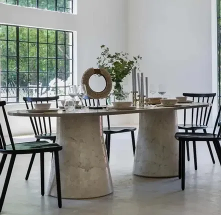 Console table - OBLONG DINING TABLE - WOLKBERG CASTING STUDIOS