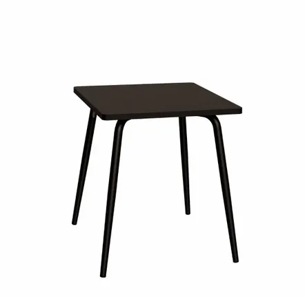 Tables Salle à Manger - Table rétro formica stratifié carré Véra - 70x70cm - LES GAMBETTES