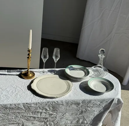 Plats et saladiers - Grand plat à tarte en faïence de Gien Quimper liseré doré D35 - OFFICE OBJETS
