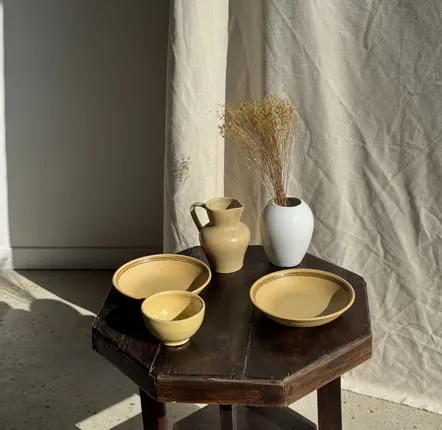 Carafes - Petit pichet en grès beige H14 L15 - OFFICE OBJETS