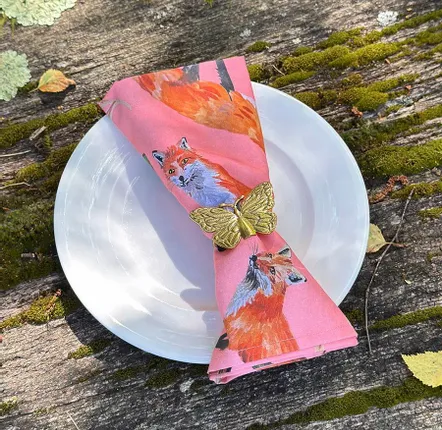Linge de table textile - Serviette de Table - Renards - ZOOH