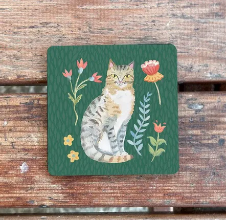 Placemats - Folk Art Cats Coaster - ZOOH