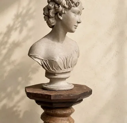 Outdoor decorative accessories - ROSA I – Contemporary Ceramic Decorative Bust - CERAMIC FACTORY
