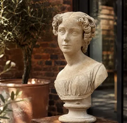 Outdoor decorative accessories - ROSA I – Contemporary Ceramic Decorative Bust - CERAMIC FACTORY