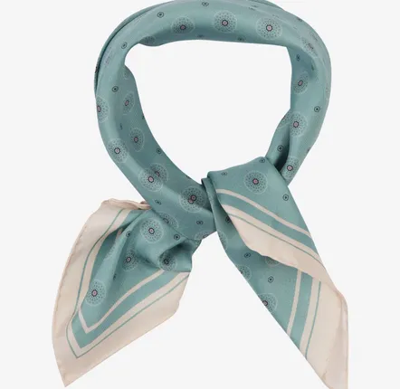 Scarves - Silk Neckerchief Islington Mint - SOHO SCARVES