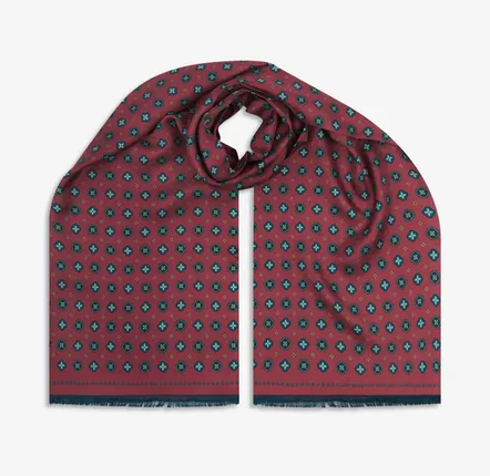 Scarves - The London Chelsea Berry Scarf - SOHO SCARVES