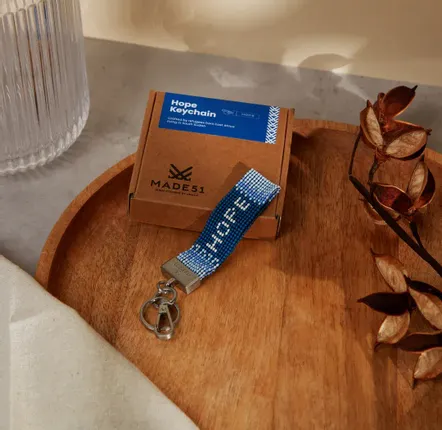 Accessoires animaux - Porte-clés Hope fait main - UNHCR/MADE51