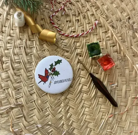 Children's decorative items - Magnet Noël Le Cardinal - POP ET SES FRÈRES