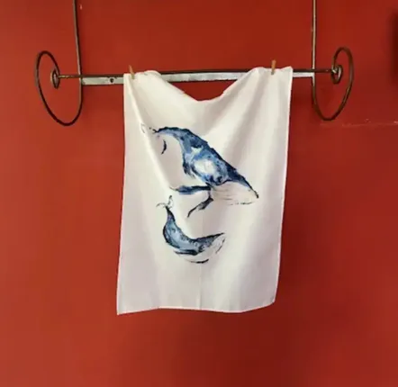 Torchons - Torchon Les Baleines Océan - POP ET SES FRÈRES