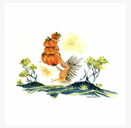Poster - Poster Petit Tangue et les Citrouilles - POP ET SES FRÈRES