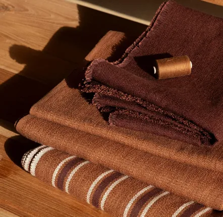 Tissus d'ameublement - NO-MAD Woven Solid Furnishing Fabrics in Cotton Jute - NO-MAD