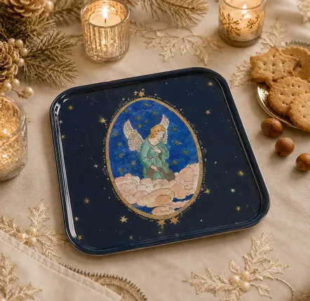 Plateaux - Collection SANTOUN - Plateau L'Angi - 25x25 cm - GARRIGUE STUDIO