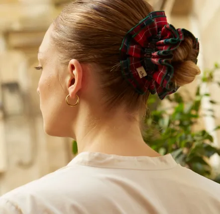 Hair care - Maxi Vichy scrunchie - CHOU²