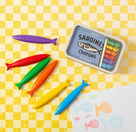 Papeterie bureau - Crayons sardines - KIKKERLAND