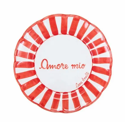 Fragrance for women & men - TAVOLA FELICE - Amore Mio DINNER PLATE - CASA AMALFI