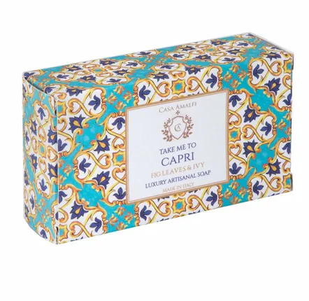 Fragrance for women & men - TAKE ME TO CAPRI BODY SOAP - Fig Leaves & Ivy 150g - CASA AMALFI
