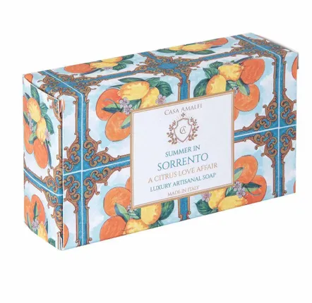 Fragrance for women & men - SUMMER IN SORRENTO BODY SOAP - A Citrus Love Affair 150g - CASA AMALFI