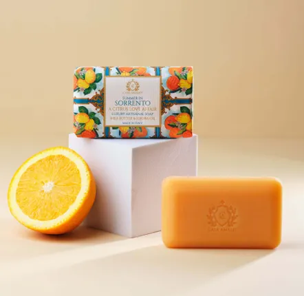 Fragrance for women & men - SUMMER IN SORRENTO BODY SOAP - A Citrus Love Affair 150g - CASA AMALFI