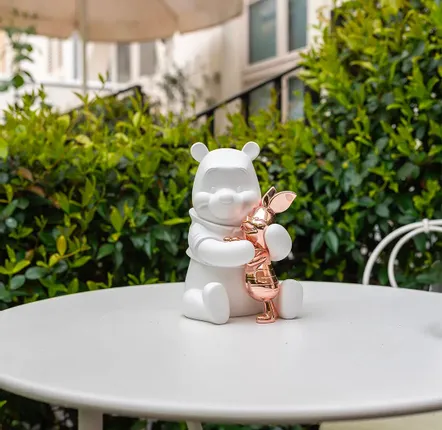 Sculptures, statuettes et miniatures - Winnie l'Ourson & Porcinet - LD Studio - Original - Small - LEBLON DELIENNE