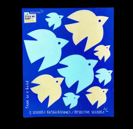 Children's arts and crafts - Sheet of reflective stickers for urban mobility at night - STICK ME BABY