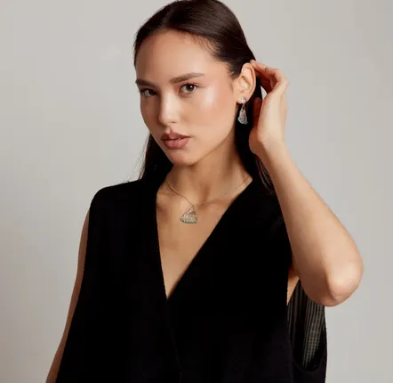 Jewelry - Silver Fan Necklace - UNHCR/MADE51