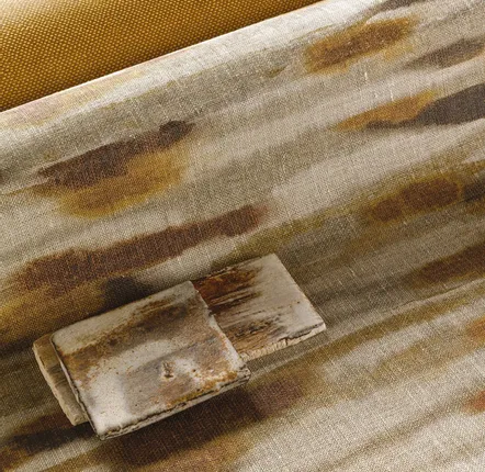 Wallpaper - Mimicry - 100% Pure Linen | Erosion Collection - MASUREEL INTERNATIONAL  SA