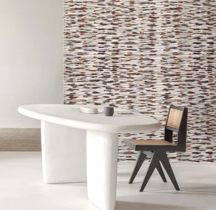 Wallpaper - Mimicry - 100% Pure Linen | Erosion Collection - MASUREEL INTERNATIONAL  SA