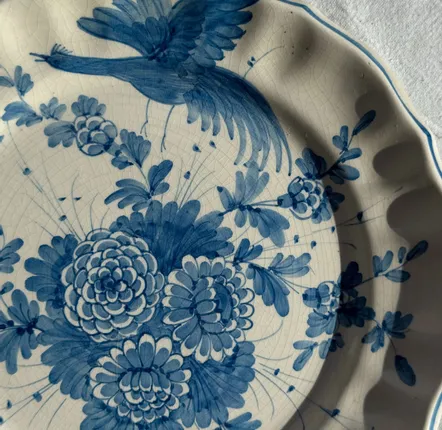 Everyday plates - Decorative plate with stylized bird pattern D24.5 - OFFICE OBJETS