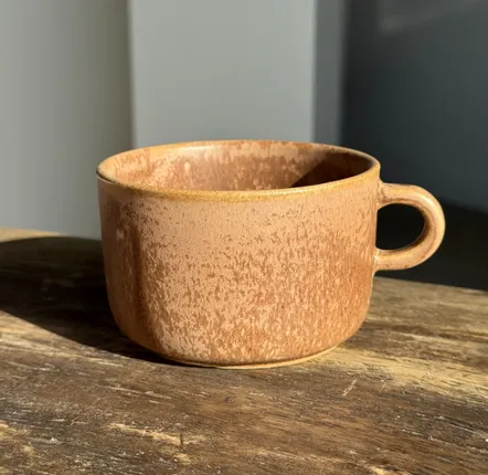 Mugs - Brown glazed stoneware cup H6.5 D10.5 - OFFICE OBJETS