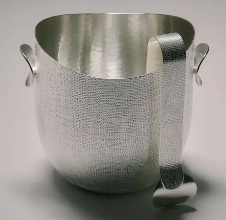 Cristallerie - Silver-plated ice bucket and tongs | Velvet - ZANETTO