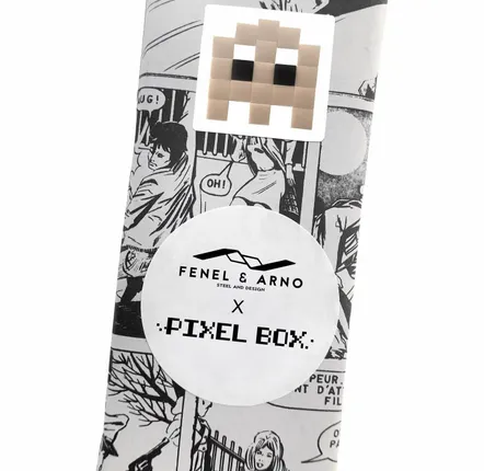 Décorations vitrail  - Mosaïque décorative en verre adhésif fantome #01 - PIXELBOX