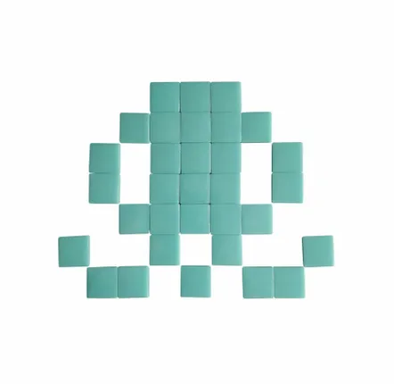 Décorations vitrail  - Mosaïque décorative en verre adhésif poulpe #01 - PIXELBOX