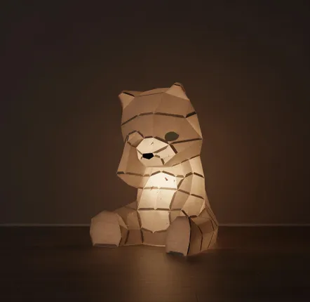 Children's lighting - Paper bear night light DIY kits - MOKI MOKI