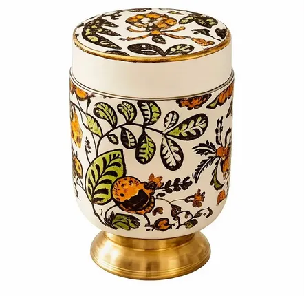 Flatware - Pedestal Lidded Jar - Persian Garden Collection - DASTHAA