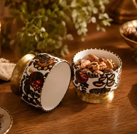 Bowls - Small Footed Bowl - Persian Garden Collection - DASTHAA