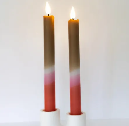 Lampes de table - Bougies de dîner LED trempées à la main - BONLIFESTYLE