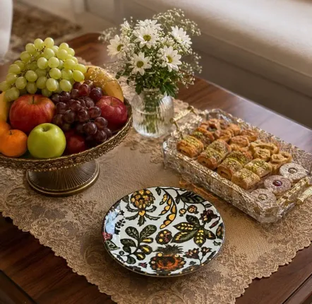 Assiettes de réception - Petite assiette - Collection Jardin Persan - DASTHAA