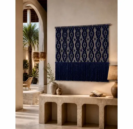 Tapisseries - Décoration Murale Textile - Couleur Bleu Marine - NŒULUXE