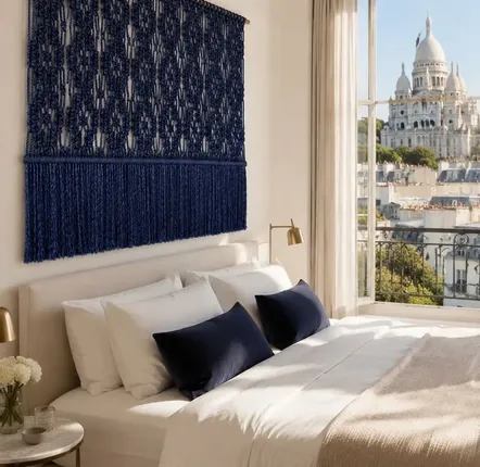 Tapisseries - Décoration Murale Textile - Couleur Bleu Marine - NŒULUXE