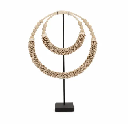 Sculptures, statuettes et miniatures - Collier À Double Coquillage Sur Pied - Naturel - BAZAR BIZAR LIVING