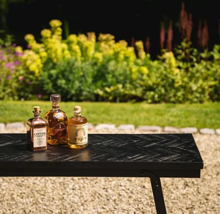 Consoles - La Table Haute Herringbone - Noir - 140cm - BAZAR BIZAR LIVING