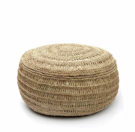 Poufs - Le Pouf en Jonc de Mer - Naturel - M - BAZAR BIZAR LIVING