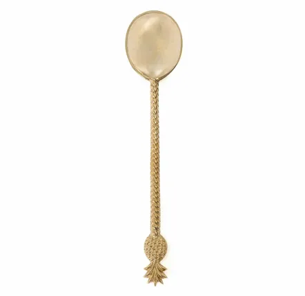 Flatware - The Pineapple Salad Spoon - Gold - BAZAR BIZAR LIVING