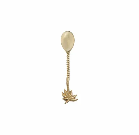 Flatware - The Palm Tree Tea Spoon - Gold - BAZAR BIZAR LIVING