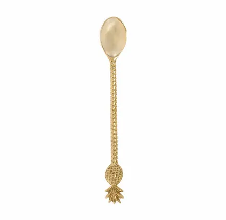 Flatware - The Pineapple Long Spoon - Gold - BAZAR BIZAR LIVING