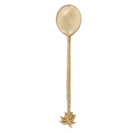 Flatware - The Palm Tree Salad Spoon - Gold - BAZAR BIZAR LIVING