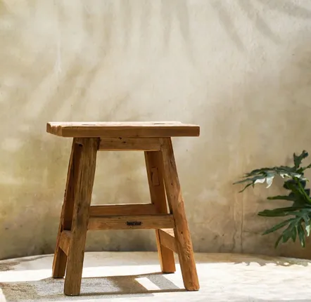 Stools - The Yoke Stool - Natural - L - BAZAR BIZAR LIVING